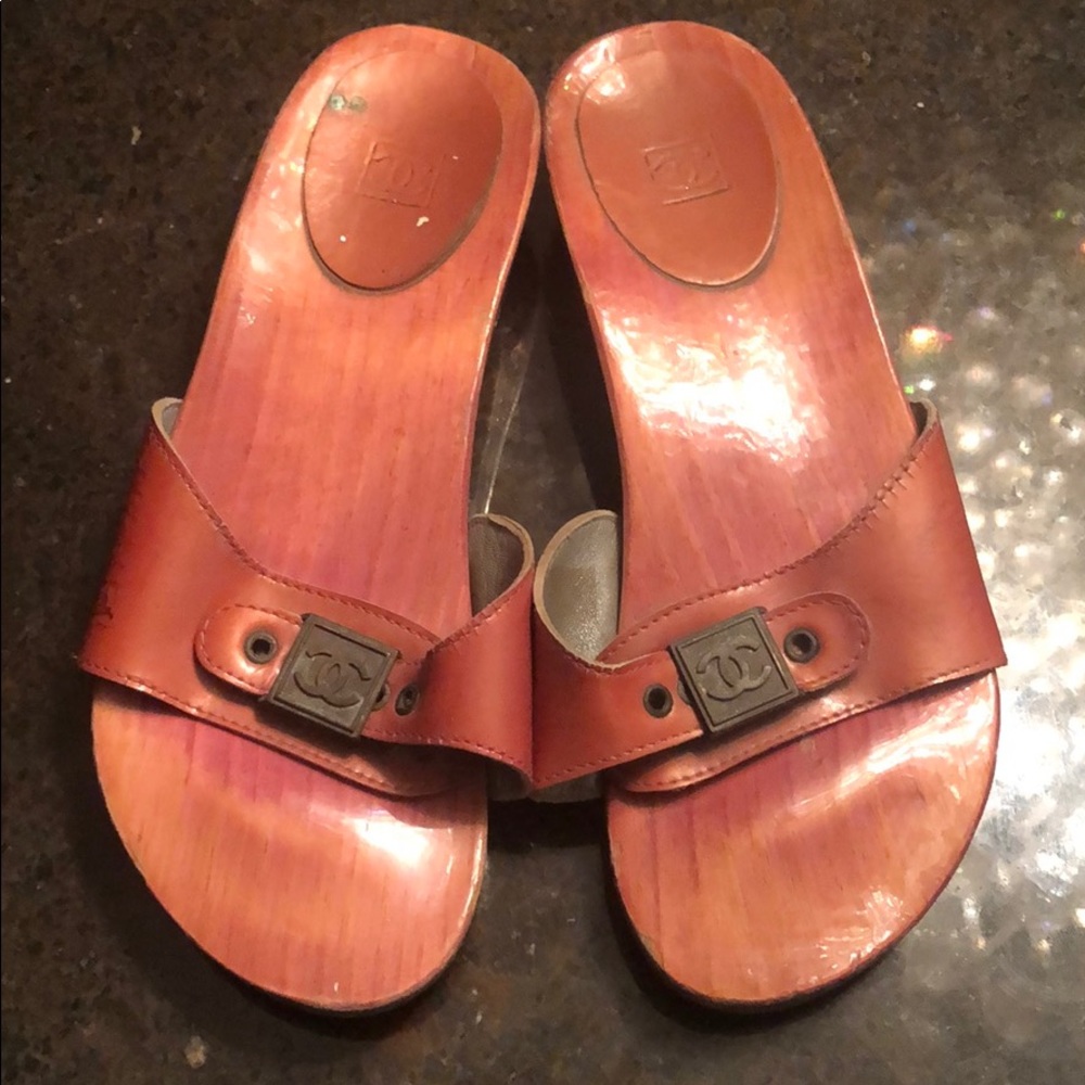 Pink Chanel Dr Scholl’s